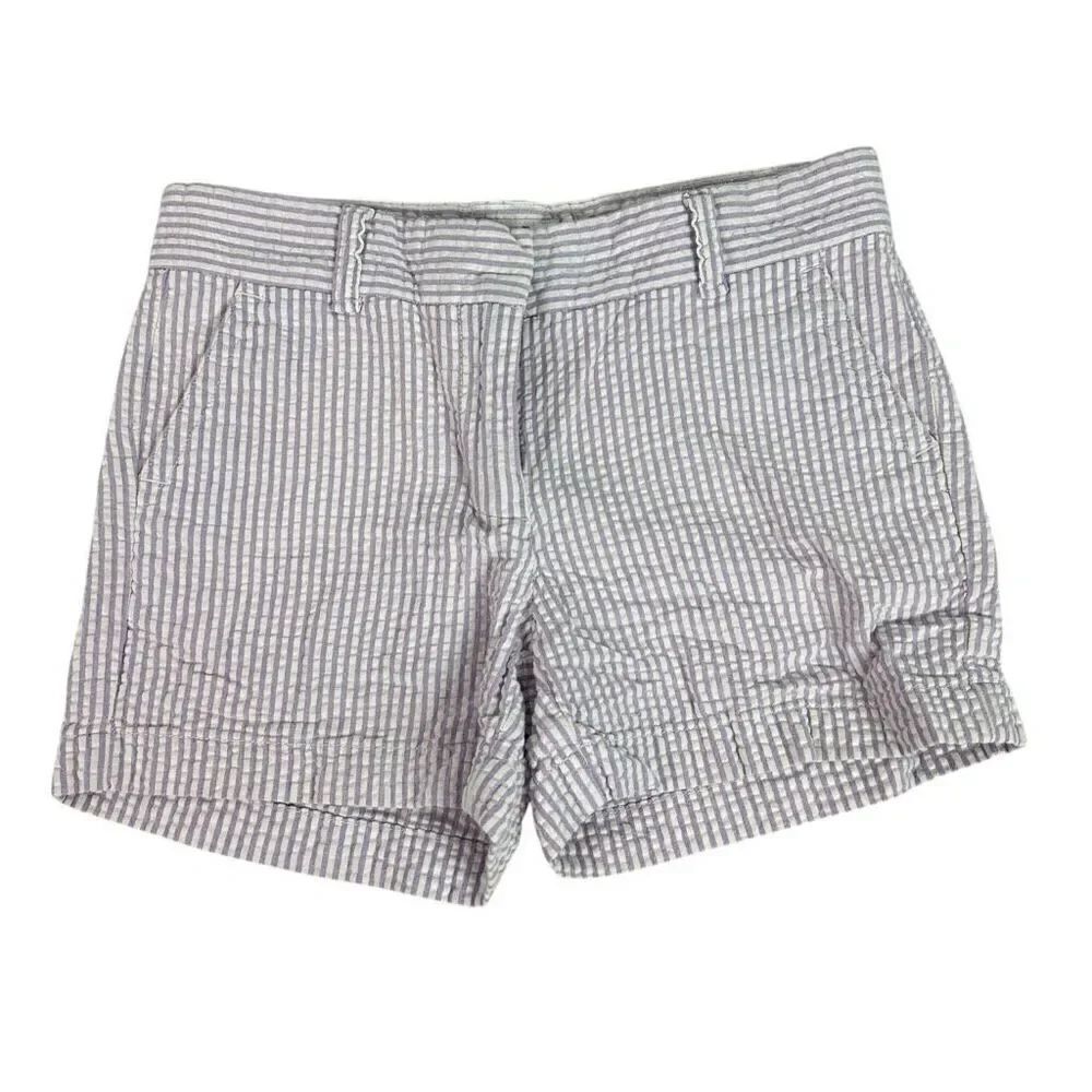 Vineyard Vines Girls 10 Seersucker Light Purple White